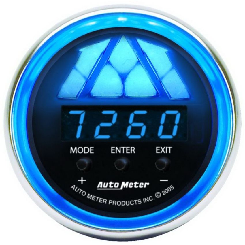 AutoMeter 6187 GAUGE, TACHOMETER, DIGITAL RPM W/ LED SHIFT LIGHT, COBALT