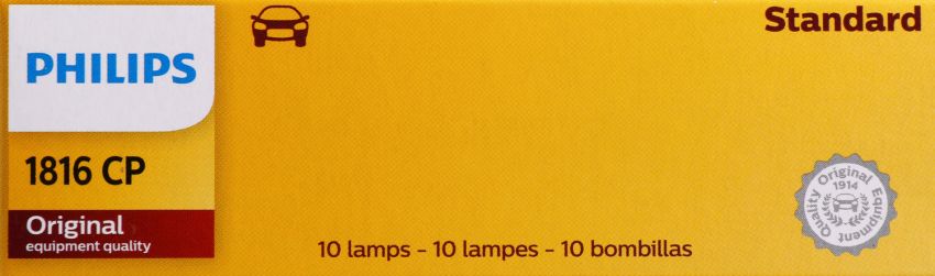Philips 1816CP Philips Standard Miniature 1816 Pack of 10