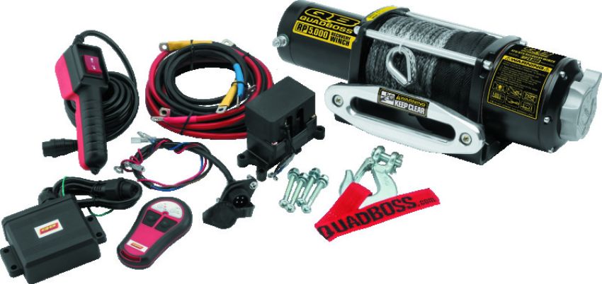 QuadBoss 608851 Winch 5000Lb W/ Synthetic Rope