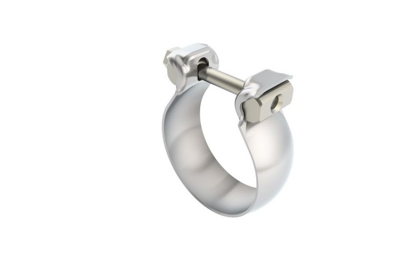 Borla 18323 Accessory - Stainless Steel Half Moon / Swivel Joint Clamp