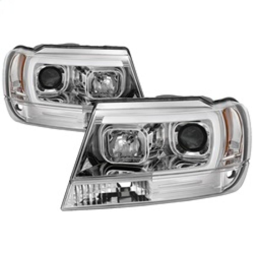 SPYDER 5085214 Light Bar Projector Headlights - Version 2 - Chrome
