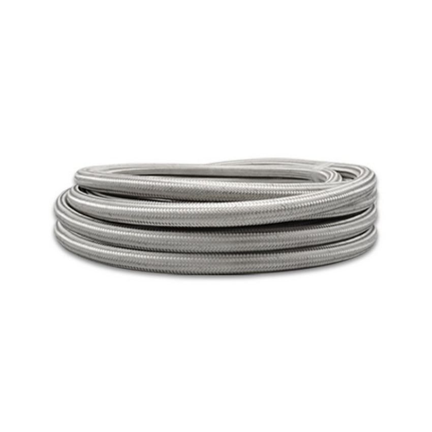 Vibrant Performance 18418 10ft Roll of Stainless Steel Braided Flex Hose with PTFE Liner; AN Size: -8