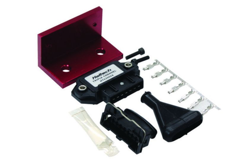 Haltech HT-020004 Triple Channel OEM Igniter (DUMB) w/Plugs/Pins/Mounting Bracket/Paste
