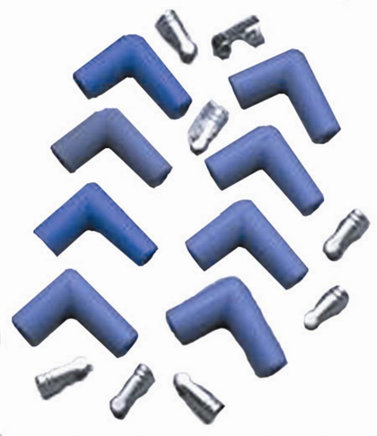 Taylor Cable 46061 90 Deg. Spark Plug Boot TML Kit Blue