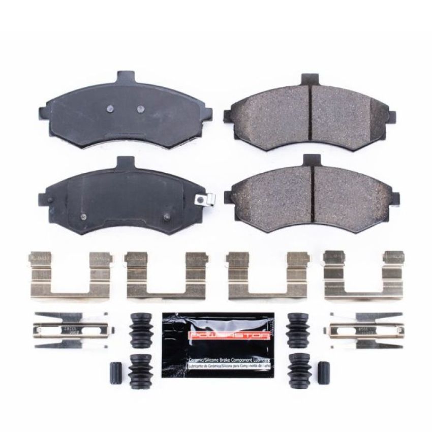 PowerStop Z23-941 PowerStop - Z23 Daily Driver Carbon-Fiber Ceramic Brake Pads with Hardware Kit