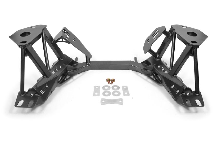 BMR Suspension KM733H BMR 79-95 Ford Mustang K-Member Premium Version w/Spring Perches - Black Hammertone