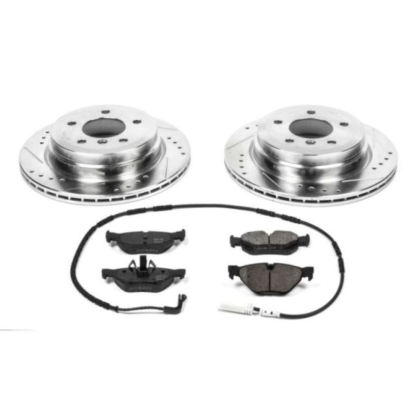 PowerStop K3001 Z23 Daily Driver Carbon-Fiber Ceramic Brake Pad and Drilled & Slotted Rotor Kit