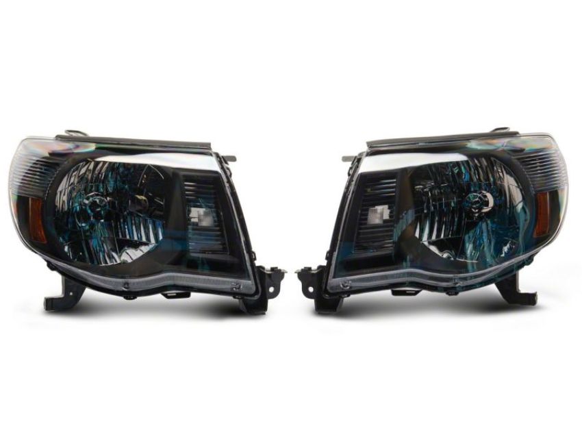 Raxiom TT26260 05-11 Toyota Tacoma Axial Series OE Replacement Headlights- Blk Housing (Clear Lens)