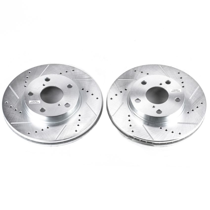 PowerStop JBR974XPR PowerStop Evolution Performance Drilled, Slotted & Plated Brake Rotor Pair