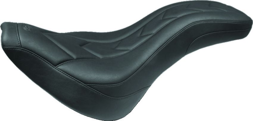 Mustang Motorcycle 79495 Mustang 18-21 Harley Street Bob Standard Touring Recessed Pass Seat - Black