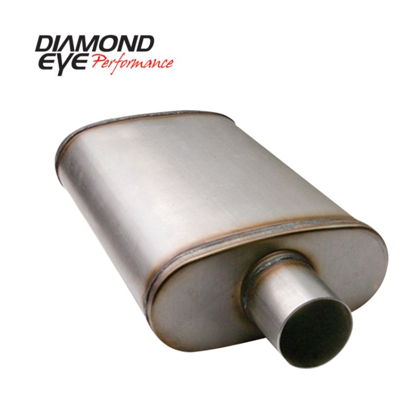 Diamond Eye Performance 360011 Diamond Eye MFLR 3-1/2in DL IN/SGL OUT 22in BODY 28in OVERALL OVAL
