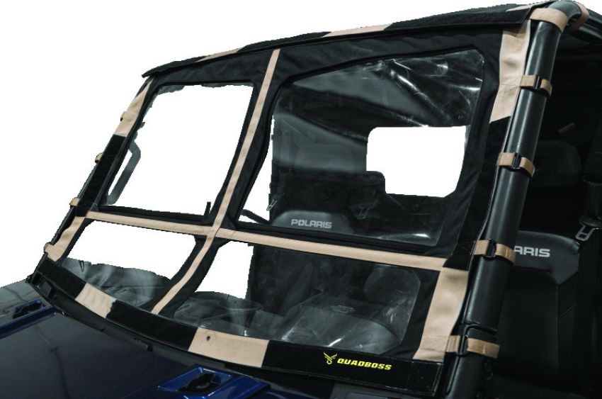 QuadBoss 375790 15-19 Polaris Ranger 1000 Diesel Soft Windshield