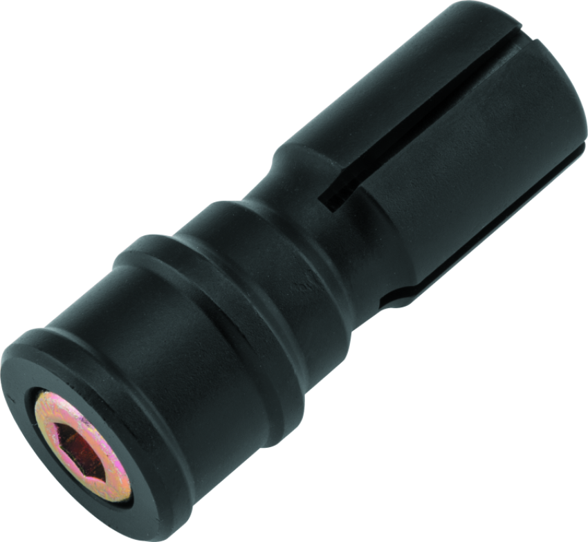 BikeMaster 152132 Adapter for 1in Barend Mirror - Black