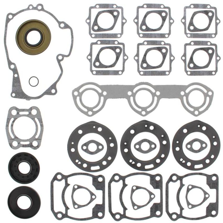 Vertex Pistons 611801 Vertex Gaskets 92-95 Polaris SL650 Complete Gasket Kit w/ Oil Seals