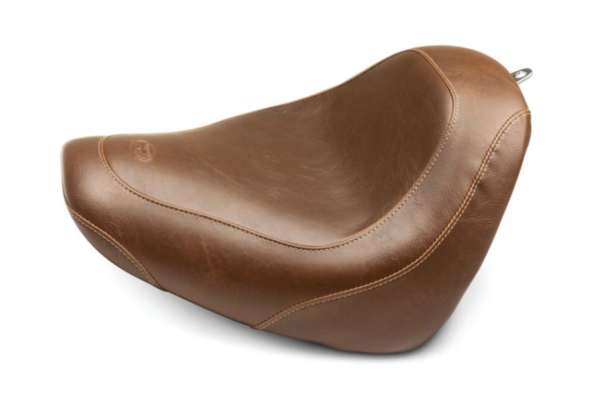 Mustang Motorcycle 83011 Mustang 18-21 Harley Fat Bob Wide Tripper Solo Seat - Brown