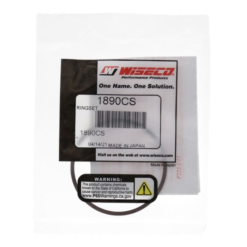 Wiseco 1890CS Wiseco Piston Ring Set, 2 Cycle, 48.00 MM Bore