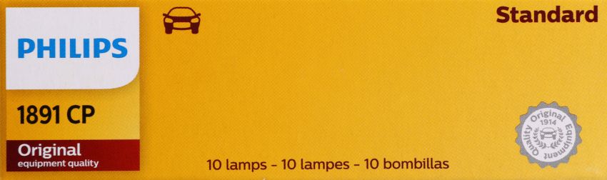 Philips 1891CP Philips Standard Miniature 1891 Pack of 10