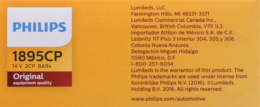 Philips 1895CP Philips Standard Miniature 1895 Pack of 10