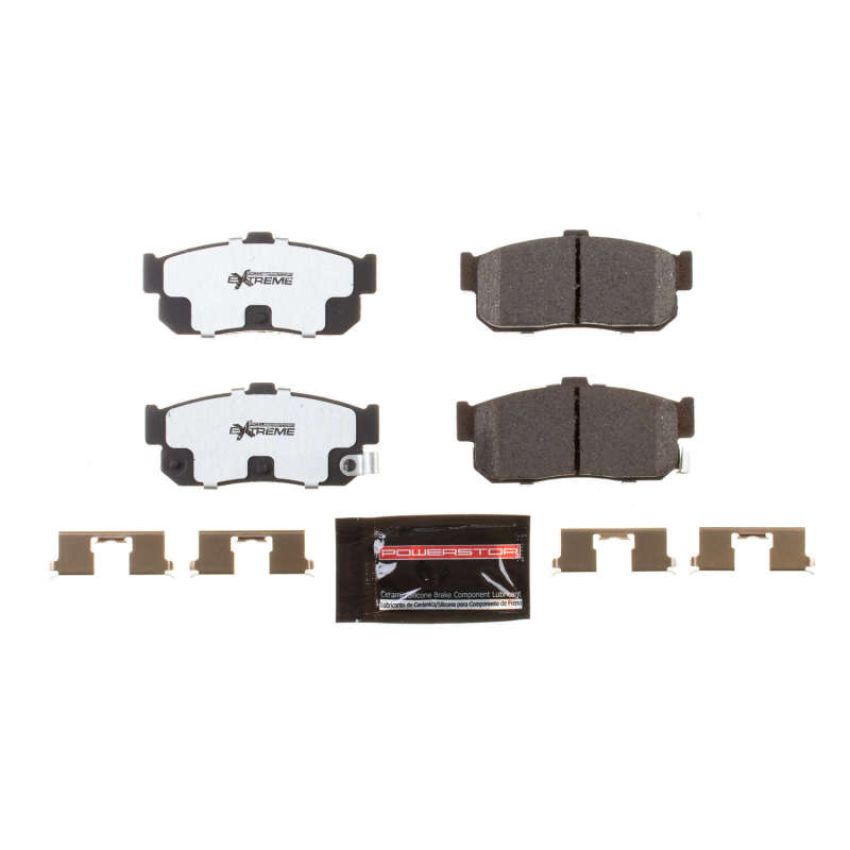 PowerStop Z26-540 PowerStop - Z26 Performance Carbon-Fiber Ceramic Brake Pads with Hardware Kit
