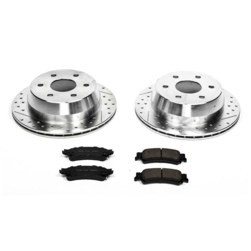 PowerStop K2018 Z23 Daily Driver Carbon-Fiber Ceramic Brake Pad and Drilled & Slotted Rotor Kit