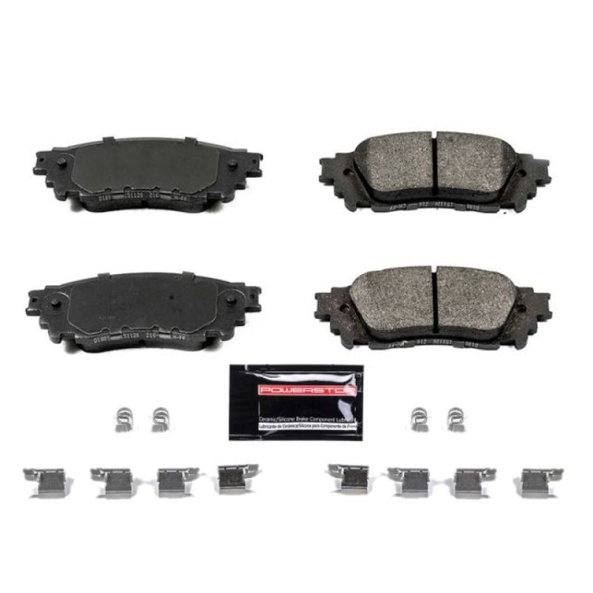 PowerStop Z23-1805 PowerStop - Z23 Daily Driver Carbon-Fiber Ceramic Brake Pads with Hardware Kit