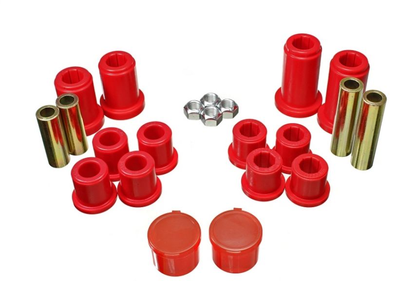 Energy Suspension 3.3199R 07-13 Chevrolet Silverado1500 4WD Front Control Arm Bushing Set - Red