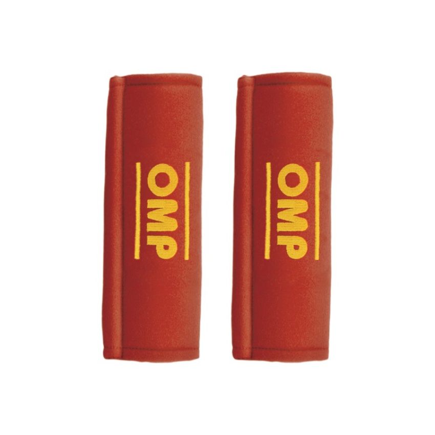 OMP RACING, INC. OMPDB0-0450-A01-061 Harness Pads Red Used w/ 2in Belts