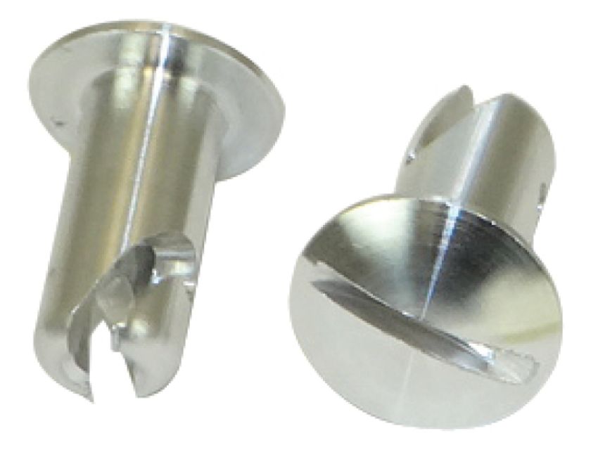 Moroso 71331 Quick Fastener - Oval Head - 5/16in x .500in - Aluminum - 10 Pack