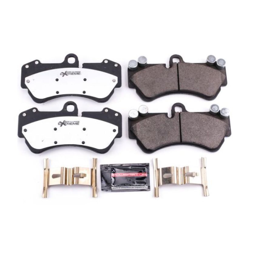 PowerStop Z26-1007 PowerStop - Z26 Performance Carbon-Fiber Ceramic Brake Pads with Hardware Kit