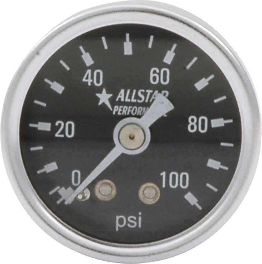 ALLSTAR PERFORMANCE ALL80216 1.5in Gauge 0-100 PSI Dry Type