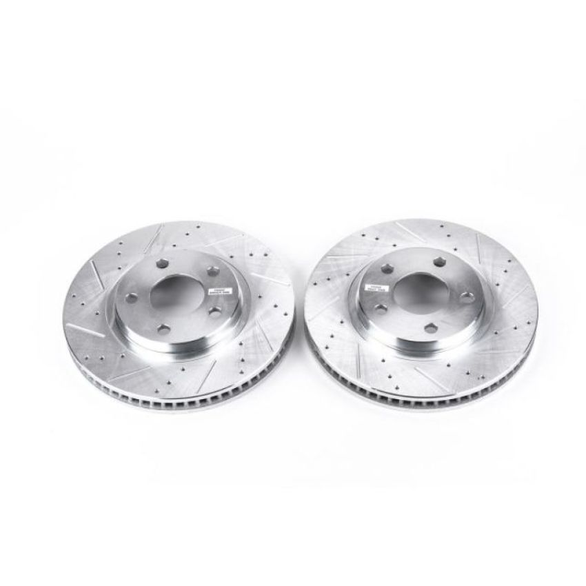 PowerStop AR8255XPR PowerStop Evolution Performance Drilled, Slotted & Plated Brake Rotor Pair
