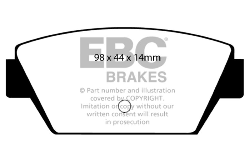 EBC Brakes DP2576 Greenstuff 2000 Series Sport Brake Pads