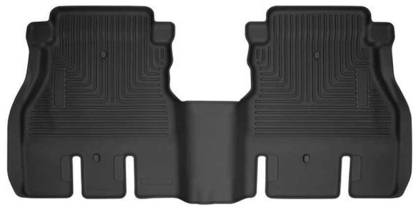 HUSKY LINERS HSK14041 18-  Jeep JL 2nd Seat Fl oor Liner Black Weatherb