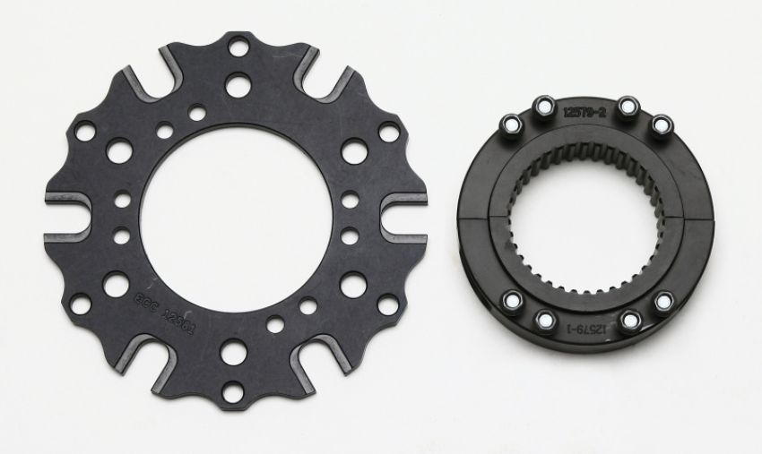 Wilwood 270-12634 Hub Kit-Splined Midget Axle Clamp-Dynamic 6 x 5.50 BC w/ T-Nuts (GEN II)