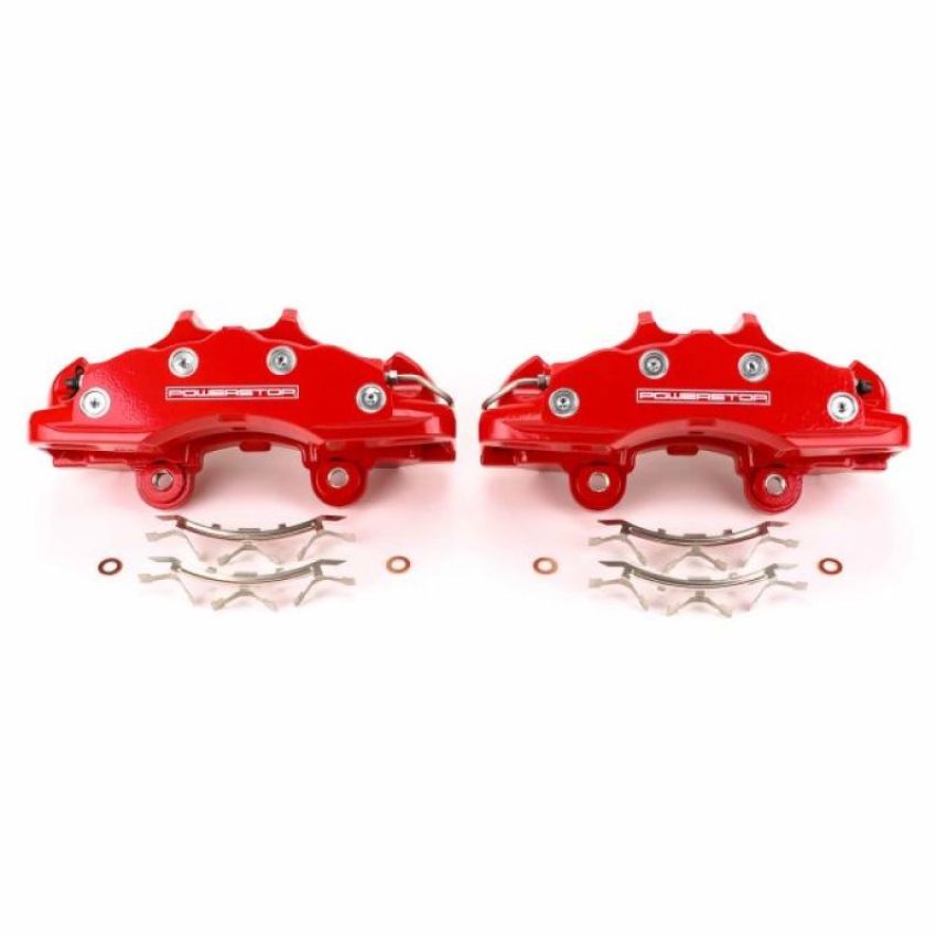 PowerStop S15042 Red Powder Coated Calipers