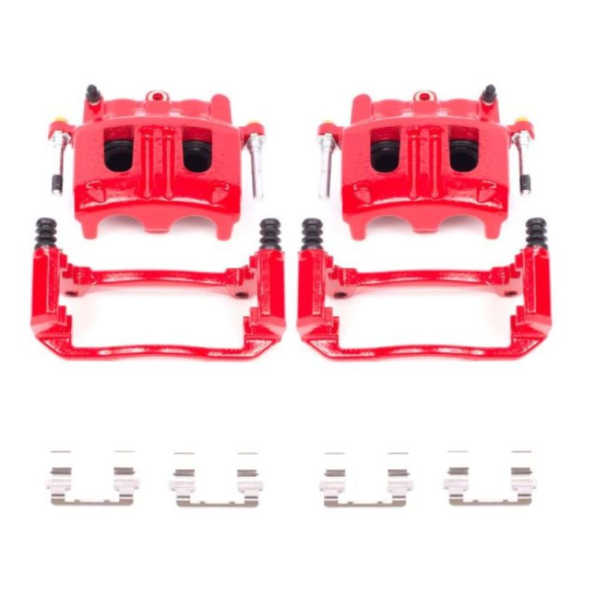 PowerStop S4758 Red Powder Coated Calipers