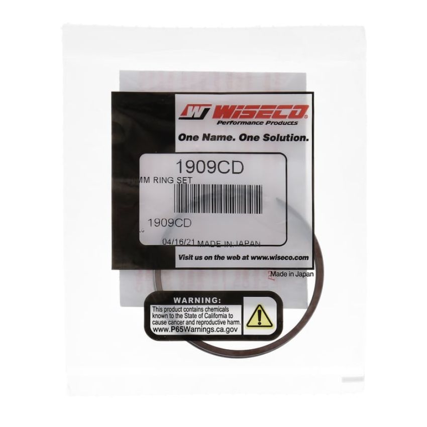 Wiseco 1909CD Wiseco Piston Ring Set, 2 Cycle, 48.50 MM Bore