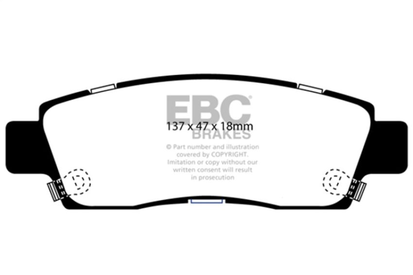 EBC Brakes DP31672C Redstuff Ceramic Low Dust Brake Pads