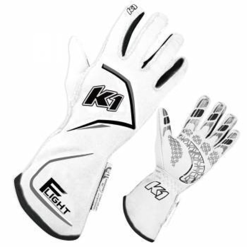K1 RACEGEAR K1R23-FLT-WG-XXL Gloves Flight XX-Large White