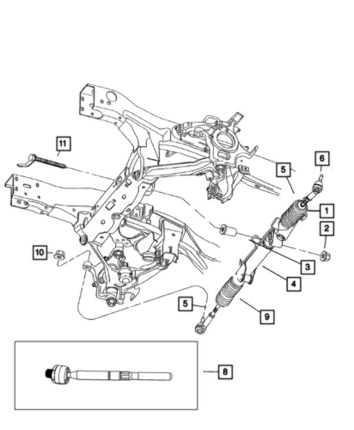 Genuine Chrysler 6510880AA Steering Hex Flange Head Bolt