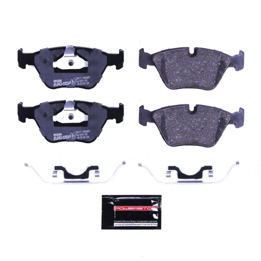 PowerStop ESP1071 EuroStop ECE-R90 Certified Brake Pad Set
