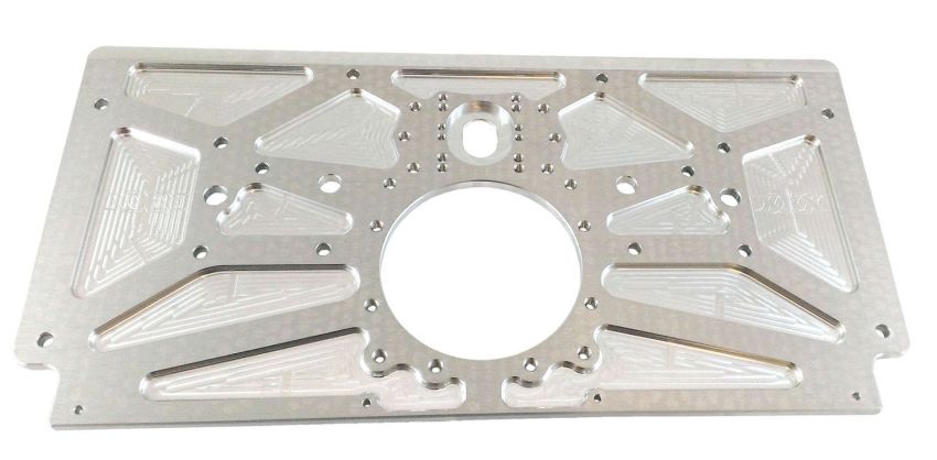 TRIPLE X RACE COMPONENTS TXRSC-EG-0006 Alum Rear Motor Plate Raised Rail Sprint Car