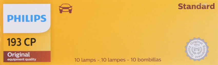 Philips 193CP Philips Standard Miniature 193 Pack of 10