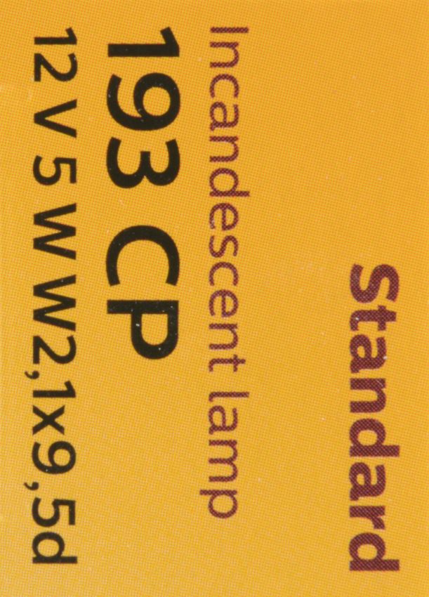 Philips 193CP Philips Standard Miniature 193 Pack of 10