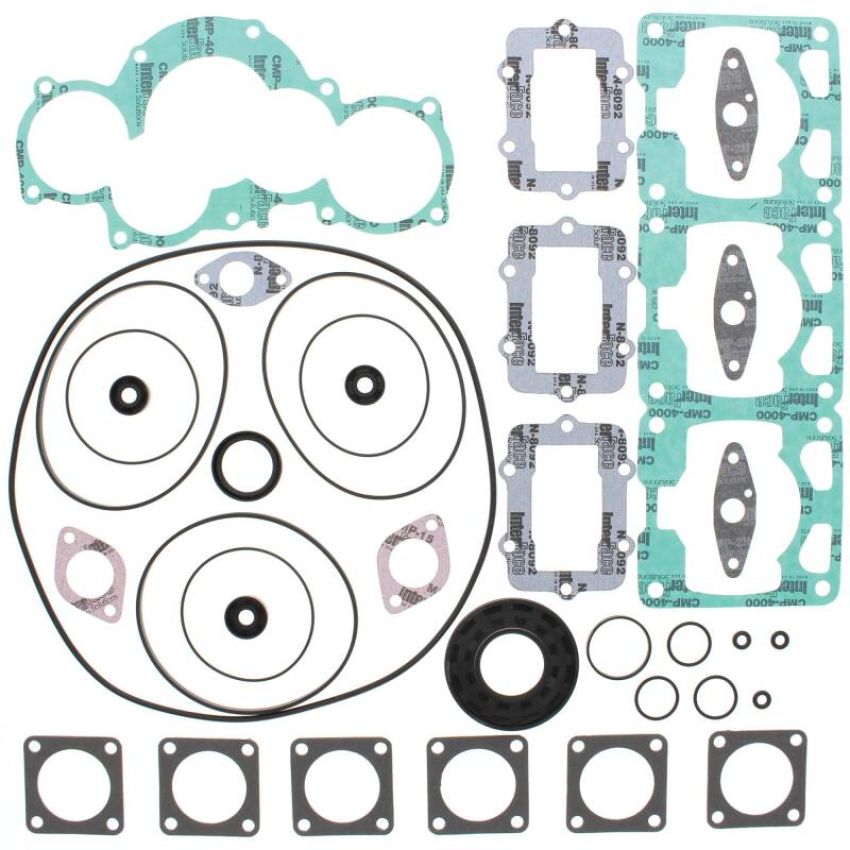 Vertex Pistons 711198 Vertex Gaskets 94-96 Ski-Doo Formula Mach Z 779 Complete Gasket Kit w/ Oil Seals