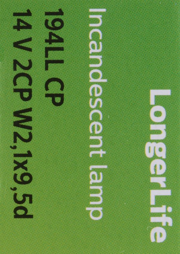 Philips 194LLCP Philips LongerLife Miniature 194LL Pack of 10