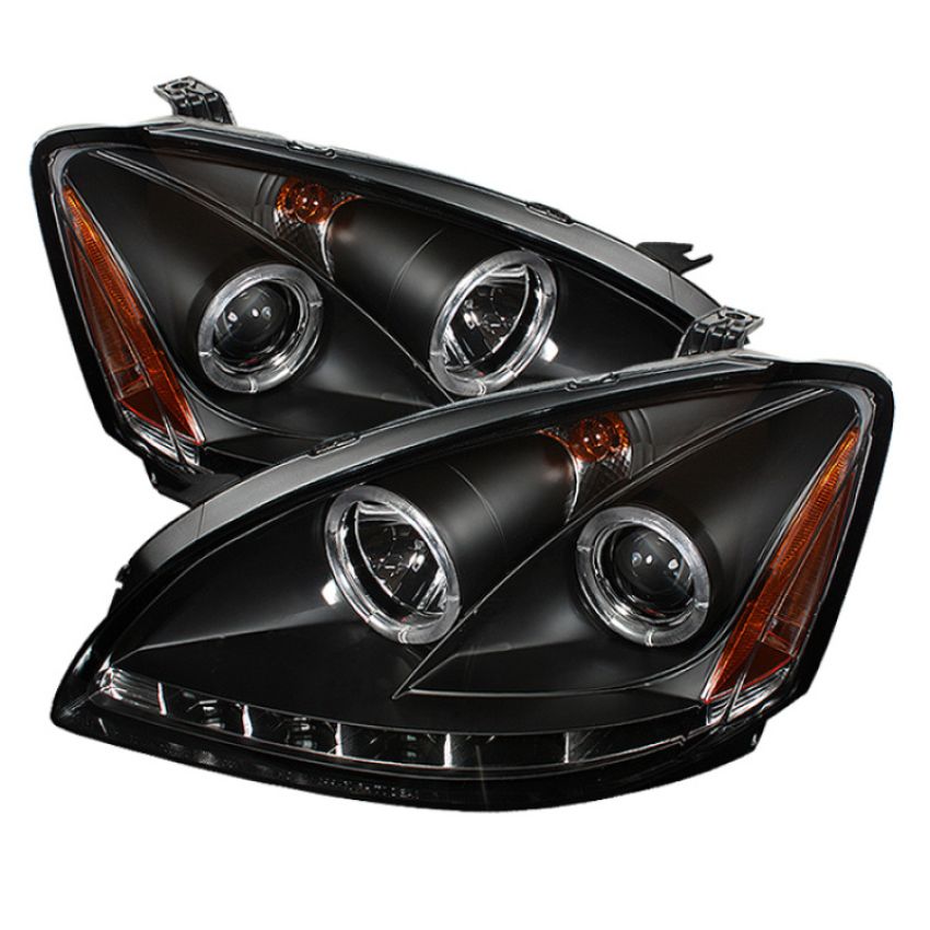 SPYDER 5008077 Projector Headlights - LED Halo - Black