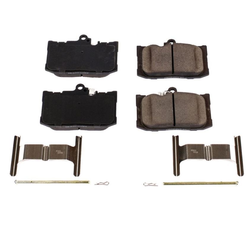 PowerStop 17-1686 PowerStop - Z17 Low-Dust Ceramic Brake Pads with Hardware