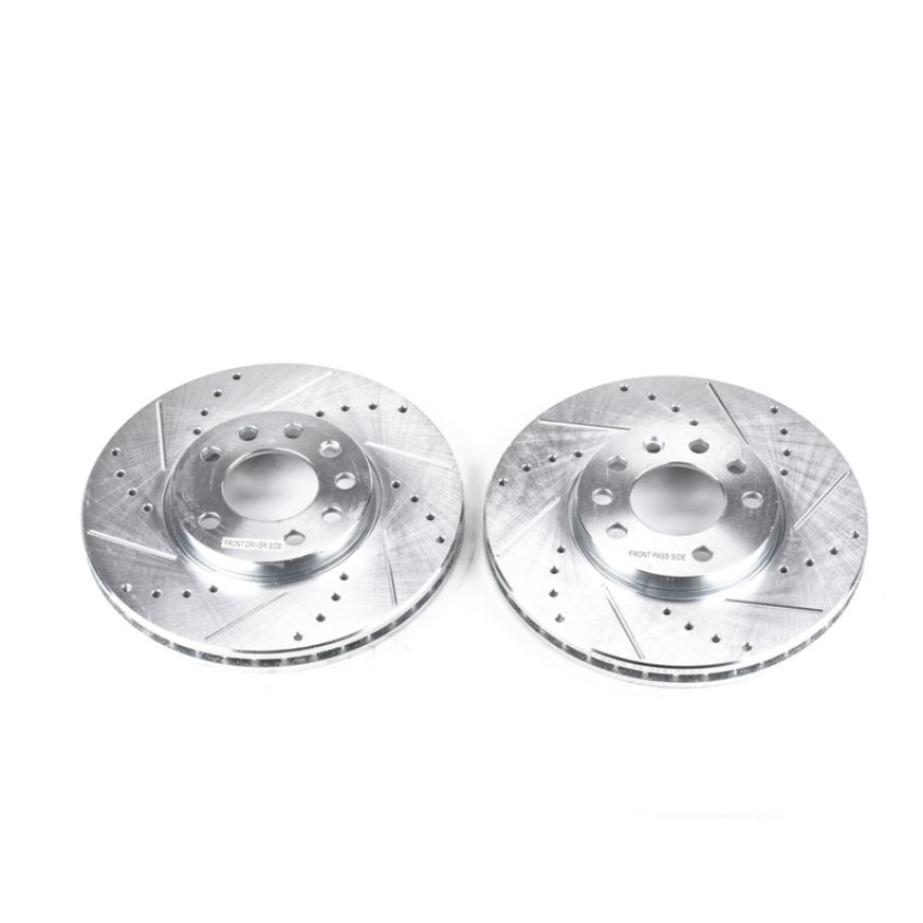 PowerStop EBR678XPR PowerStop Evolution Performance Drilled, Slotted & Plated Brake Rotor Pair