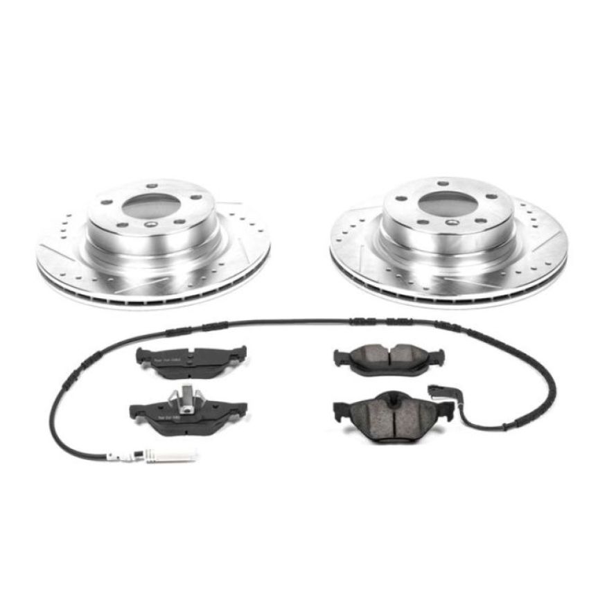 PowerStop K044 Z23 Daily Driver Carbon-Fiber Ceramic Brake Pad and Drilled & Slotted Rotor Kit